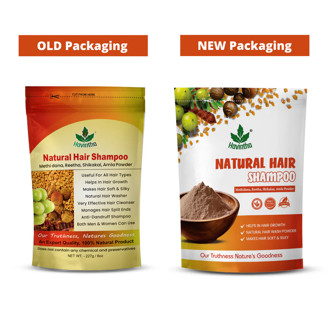 Natural Hair Shampoo with Methi Dana, Amla, Reetha & Shikakai – Fights Hair Fall & Promotes New Hair Growth |Men & Women (227g) - Image 5